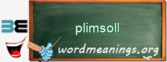 WordMeaning blackboard for plimsoll